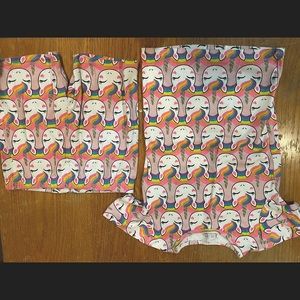 Girls Justice Unicorn pajama set size 10